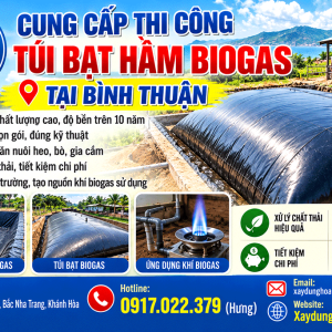 Cung Cấp Thi Công Túi Bạt Hầm Biogas tại Bình Thuận